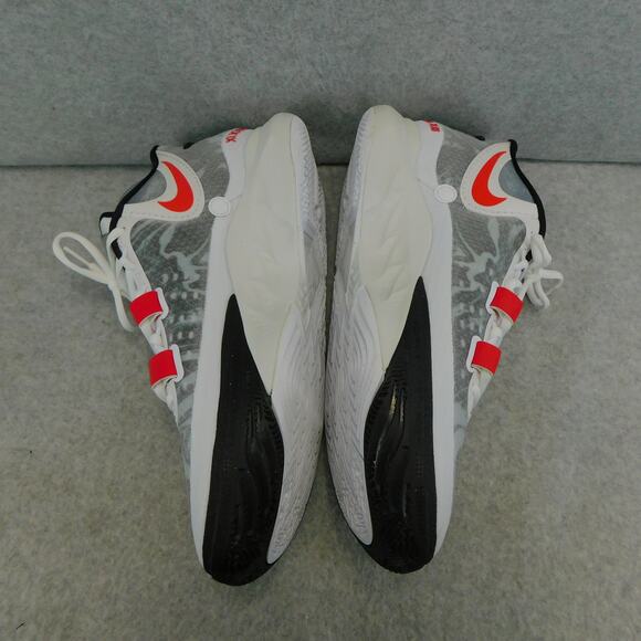 Nike Men's Kyrie 8 White University Red Sneakers - Size 13 - Picture 6 of 10